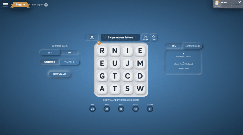 Wordshake - Boggle Free Online Game