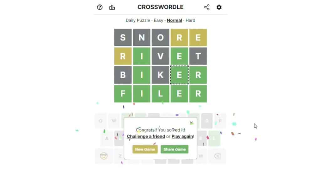 Games Like Wordle: Crosswordle