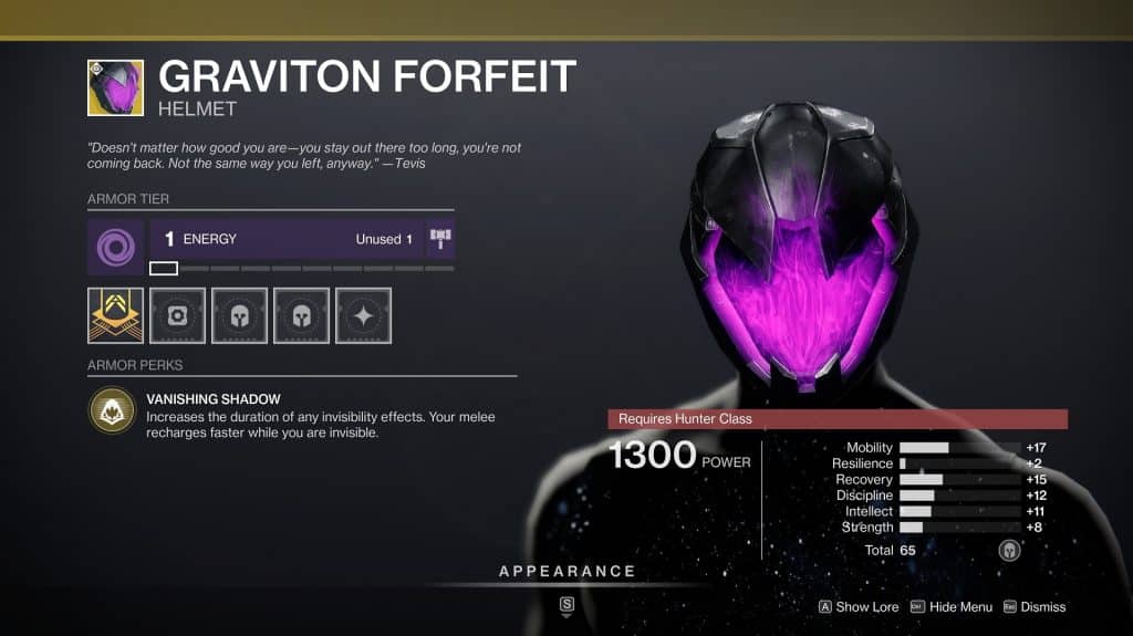 Graviton Forfeit Helmet