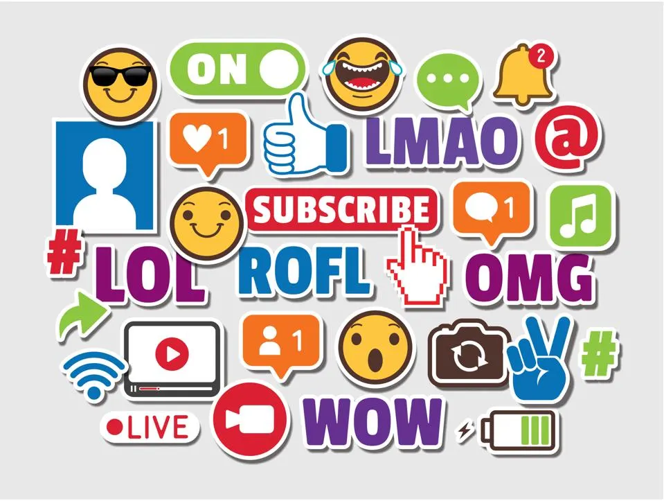 Social Media Slang Icons