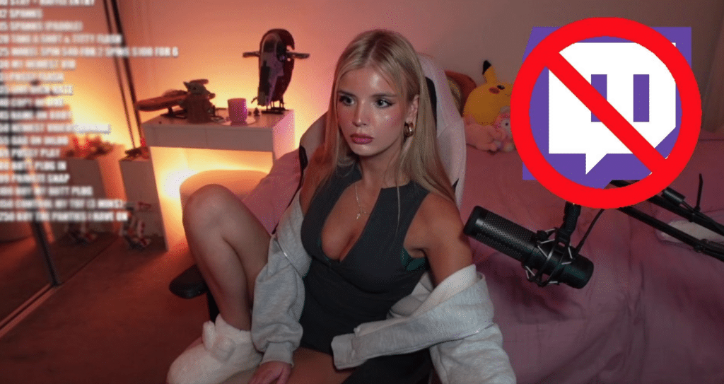 Twitch streamer banned after accidentally showing her OnlyFans menu on stream
