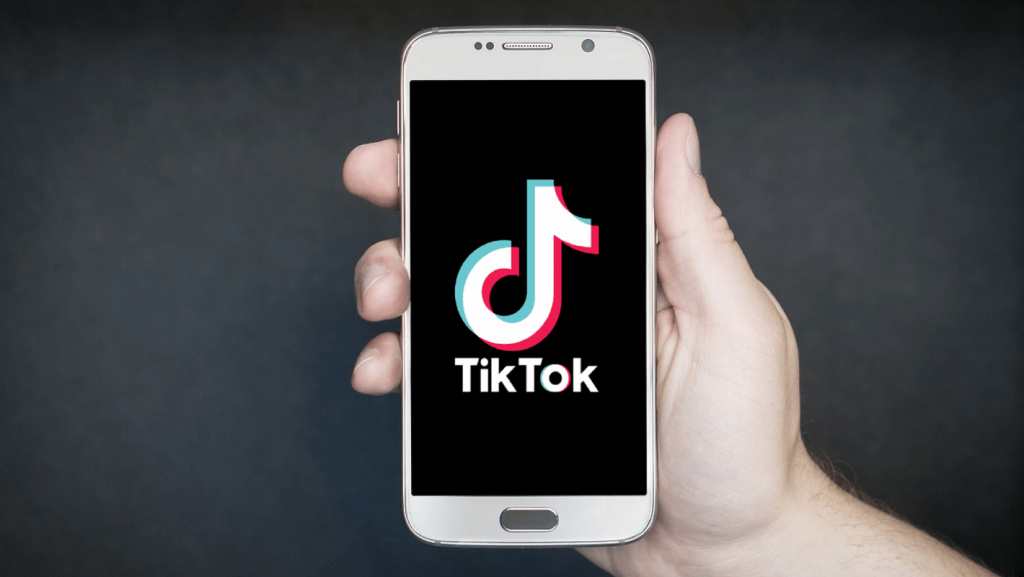 Person Holding Phone With TikTok