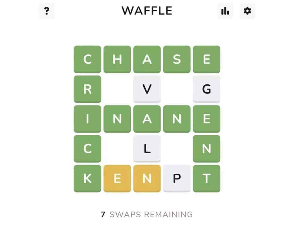 Games Like Wordle: Waffle