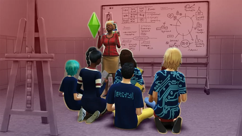 Highschool Class in Sims 4