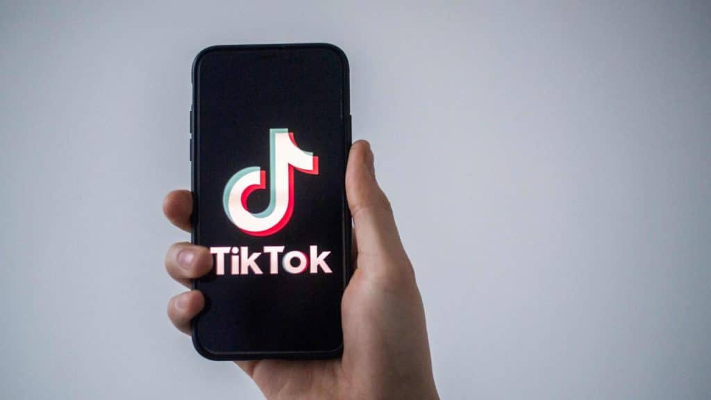 Person Holding Phone With TikTok