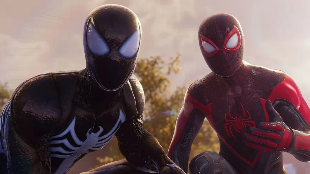 Across the Spider-Verse suit in Marvel’s Spider-Man 2