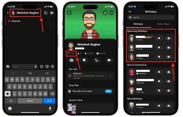 How To See Upcoming Birthdays On Snapchat
