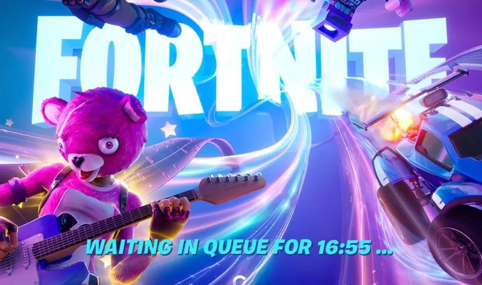 Waiting in Queue on Fortnite