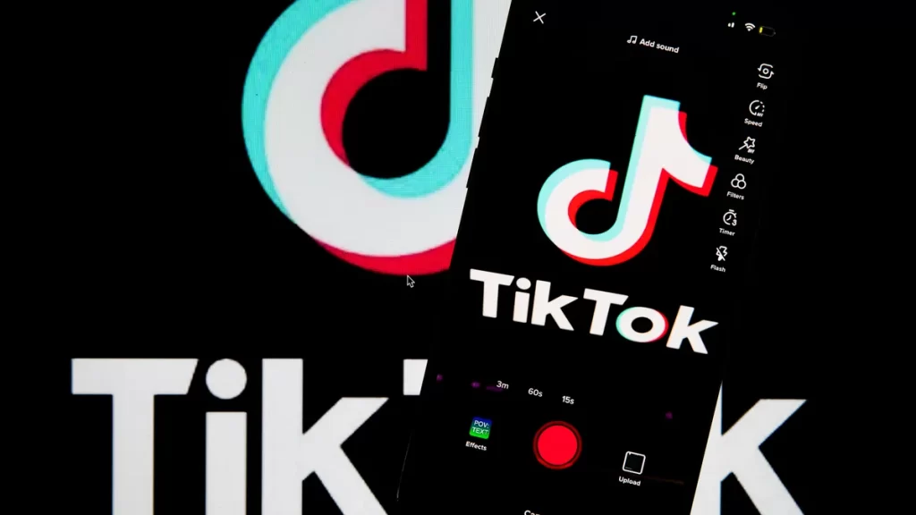 TikTok on Phone Screen