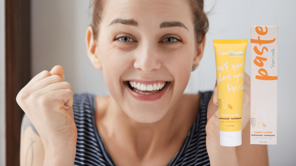 Gleaming Confidence Supermouth Hydroxamin Toothpaste for a Radiant Smile