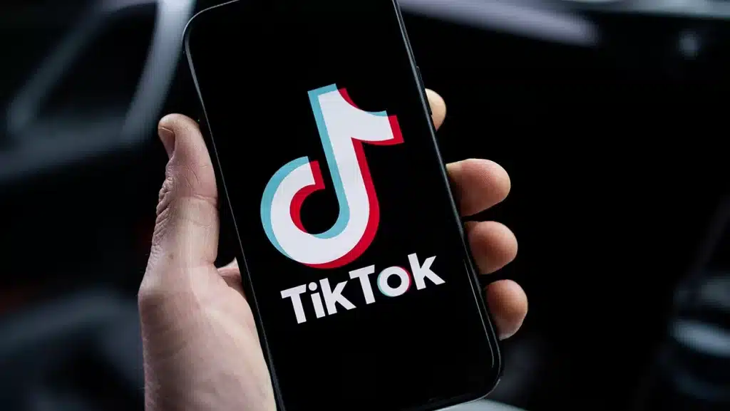 TikTok on iPhone Screen