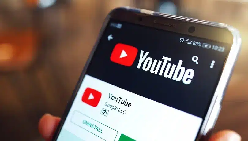 Youtube on phone 