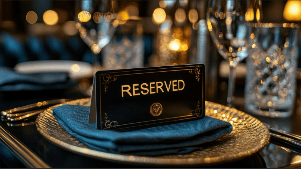 Advantages of Custom Reserved Signs for Tables