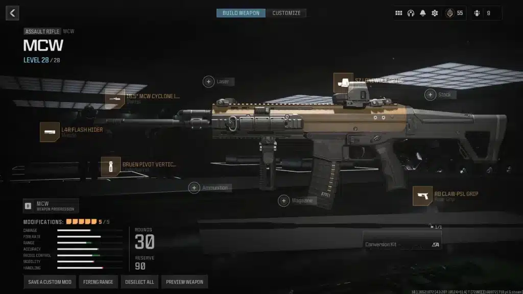 MCW Loadout MW3: Mastering the MCW 6.8