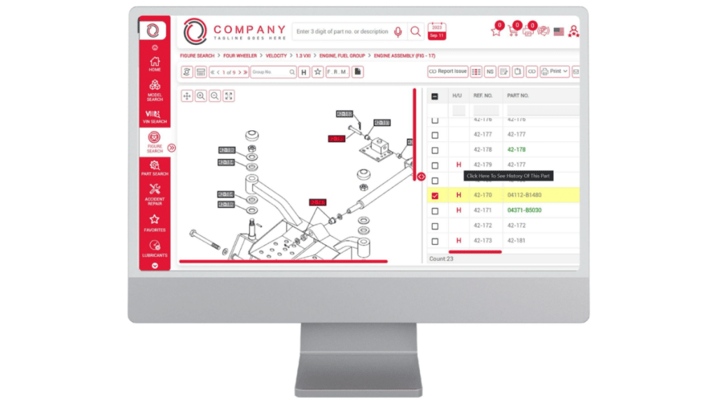 Advanced Search Features in 2D & 3D Parts Catalog Software