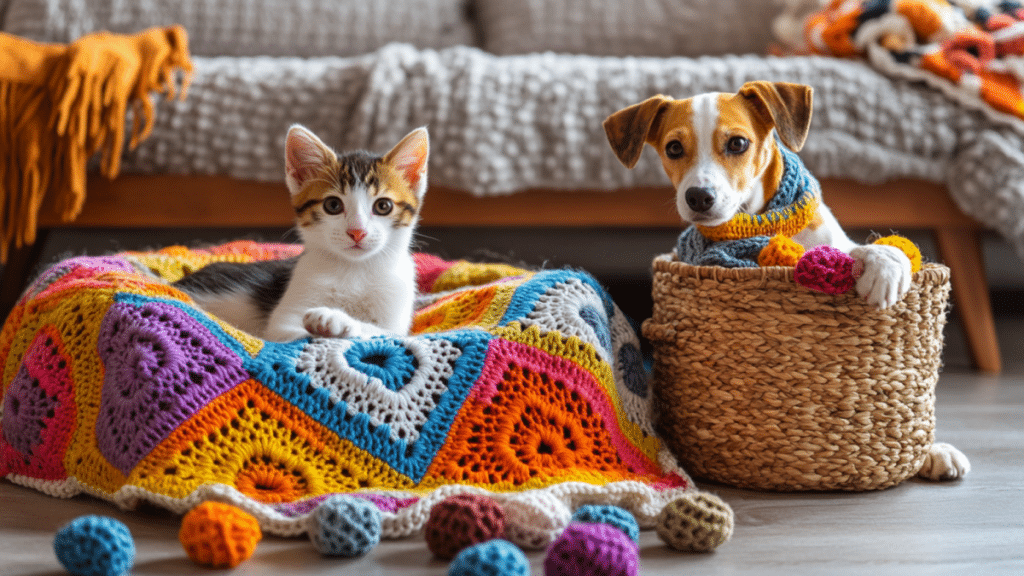 Granny Squares and Pet Supplies Adding Handmade Warmth for Your Furry Friends