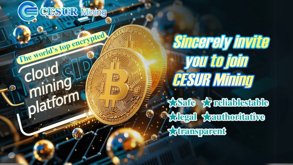 The best cloud mining platform regulated by the UK government, CESUR Mining provides the best choice