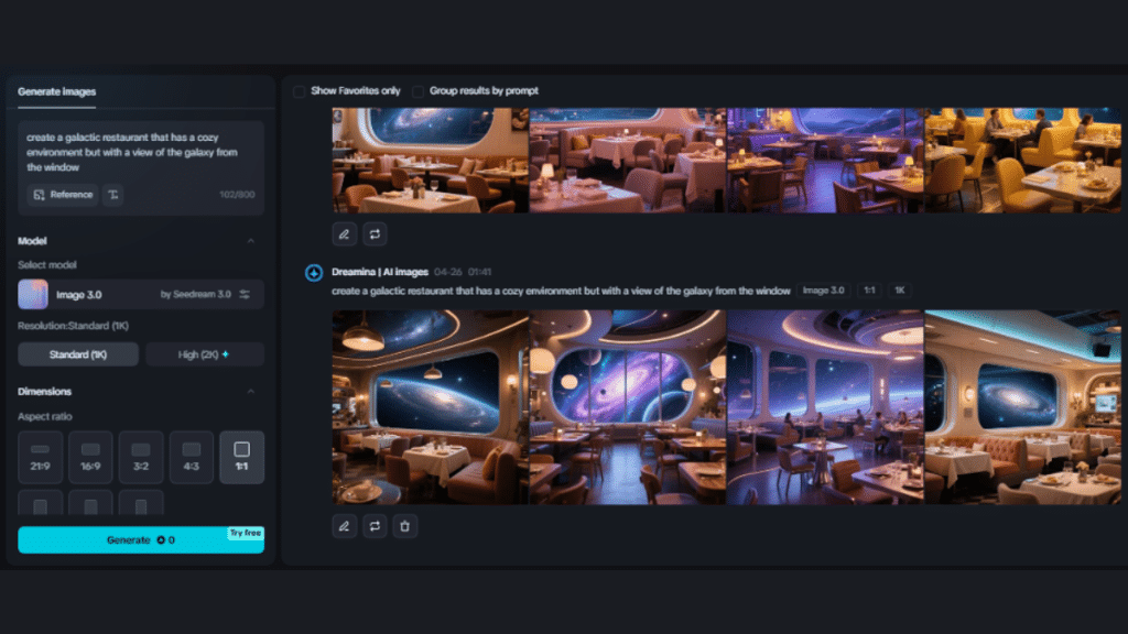 Dreamworld Diner Illustrating Cosmic Meals and Intergalactic Cuisine
