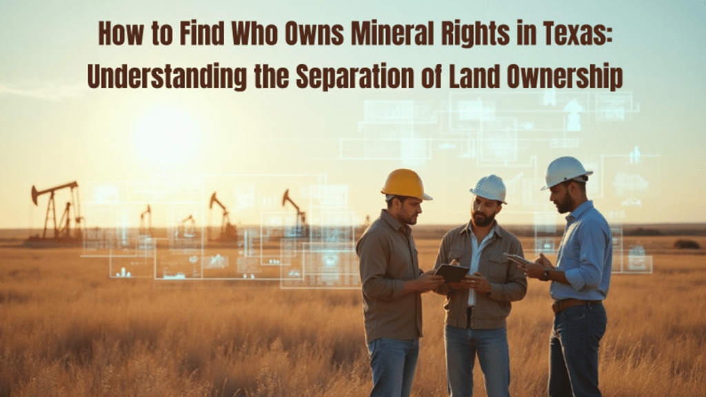 How to Find Who Owns Mineral Rights in Texas Understanding the Separation of Land Ownership