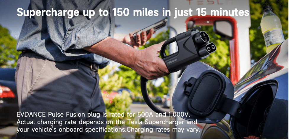Unlocking the Supercharger Network: EVDANCE Introduces the Pulse Fusion NACS DC to CCS1 Adapter