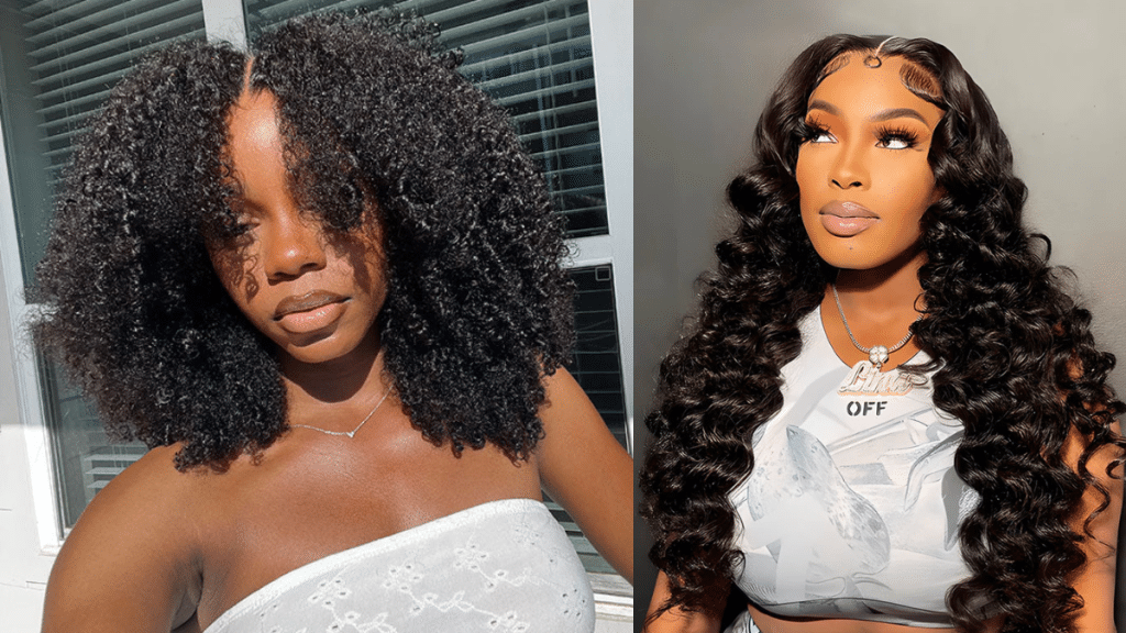 Curlyme hair Half Wigs & 7x5 Lace Wigs Two Versatile Options for Flawless Hair