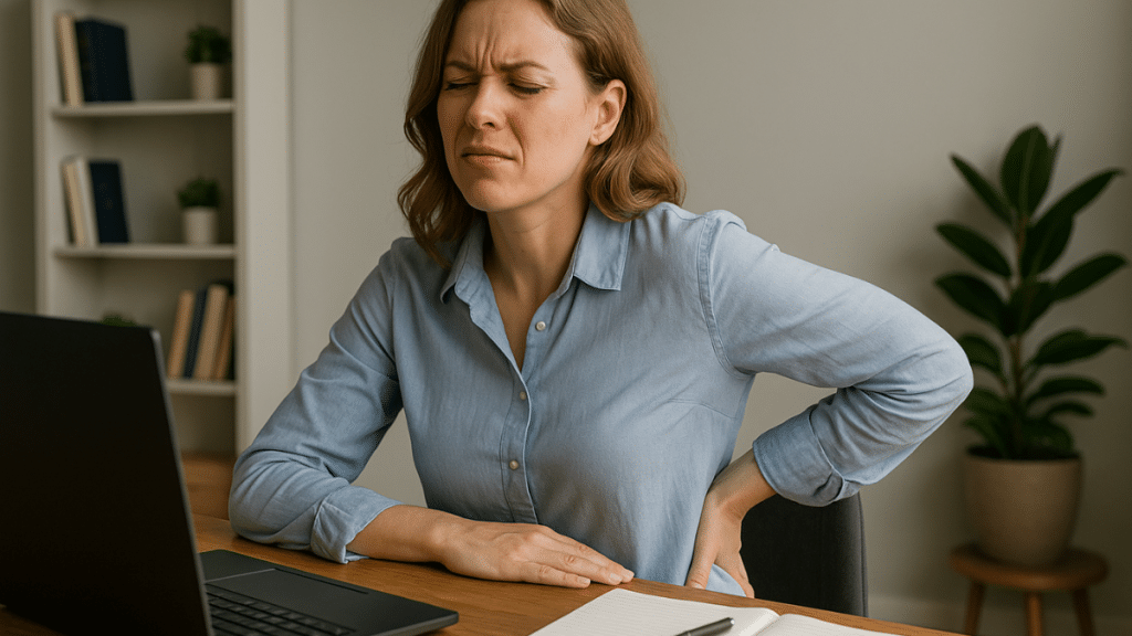 woman-holding-lower-back-in-discomfort-after-sitting-too-long-at-work-desk-with-laptop-open