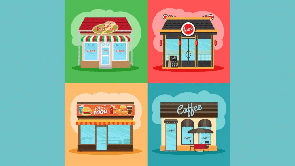 An image of multiple business models.