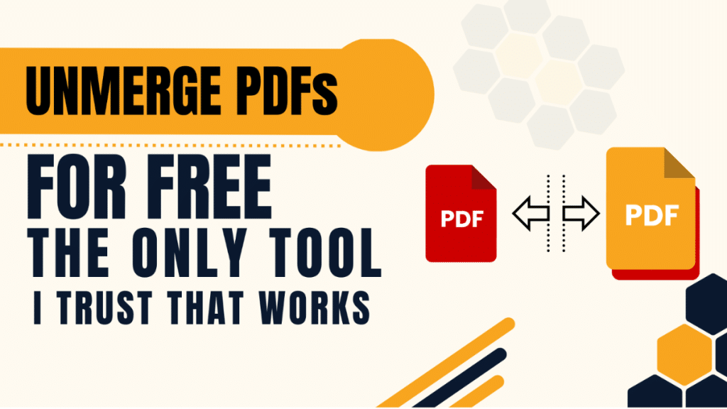 Unmerge PDFs for Free The Only Tool I Trust That Works