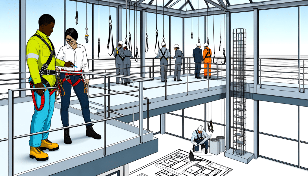 Featured image for article 'What Businesses Need To Know Before Installing A Fall Protection System' showing a modern industrial workplace with fall protection systems