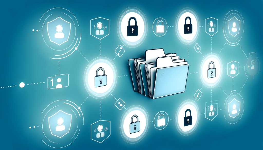 AI-generated illustration of secure file sharing permissions (1792x1024)