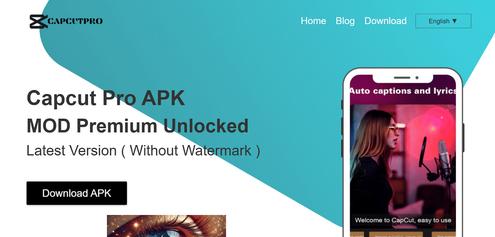 Capcut Pro’s Home Page