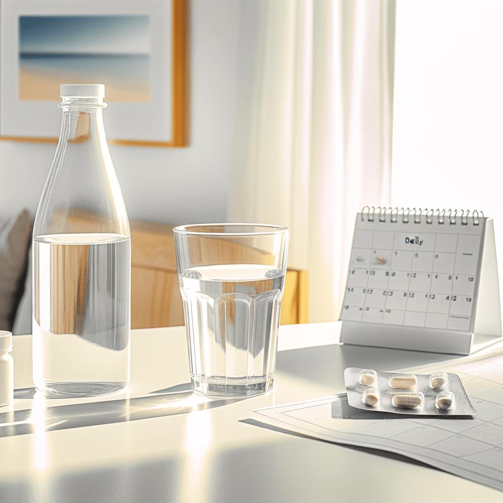 Daily wellness and men's health concept for low-dose Viagra article