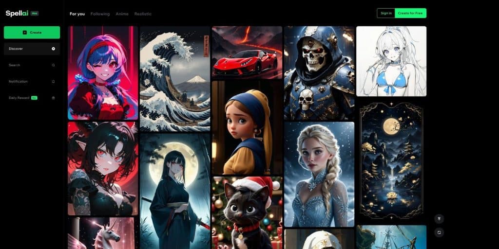 AI cover art generator example - step 1