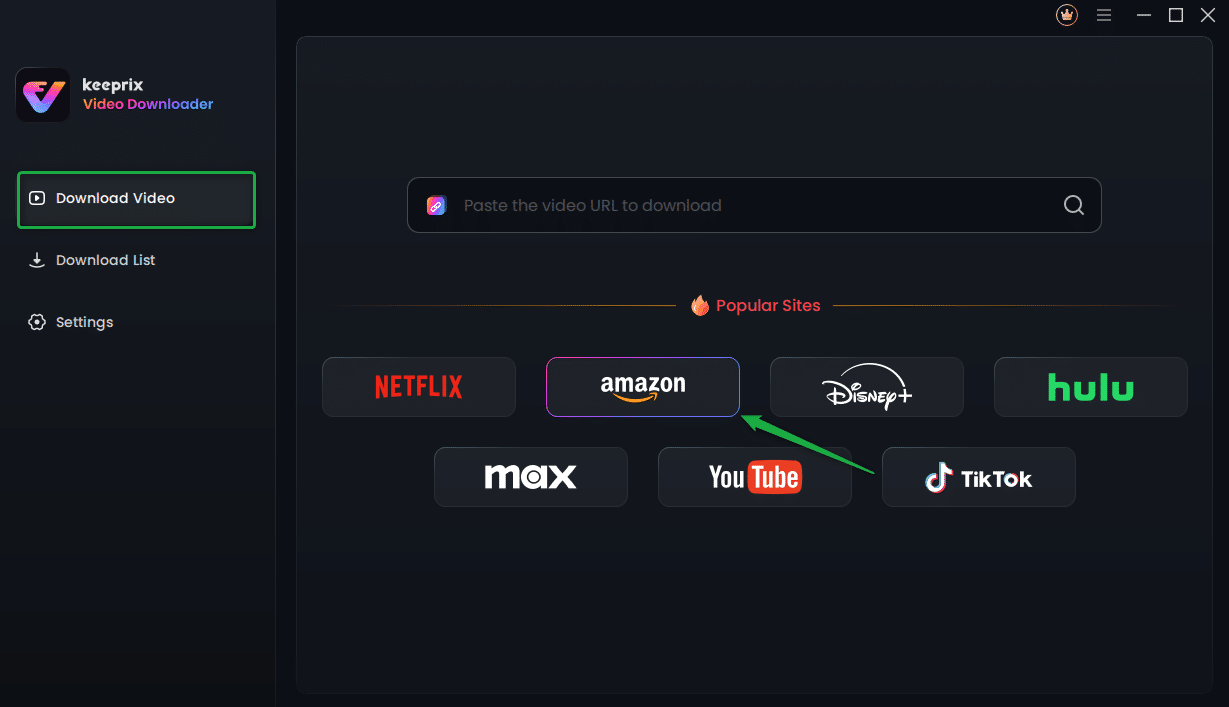 Keeprix Amazon Prime Downloader Step 2