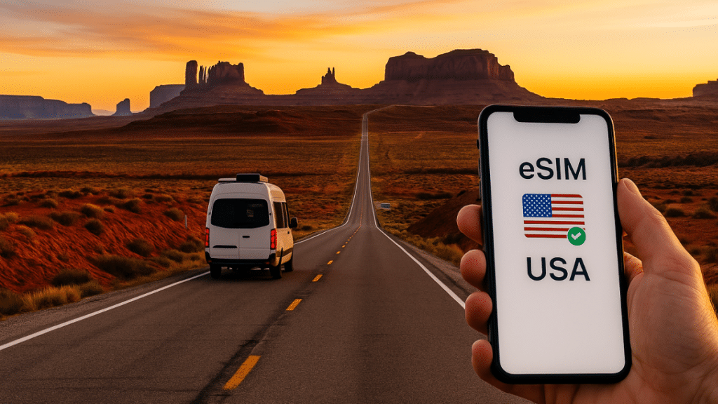 Coast-to-Coast Digital Nomadism Stress-Testing an eSIM USA Plan on a One-Month Vanlife Route