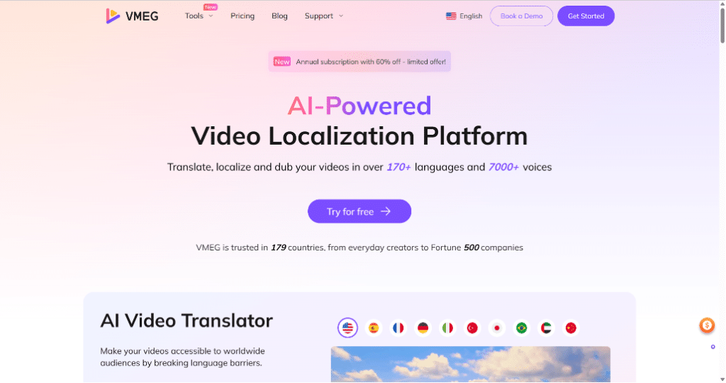 VMEG AI Video Localization Platform
