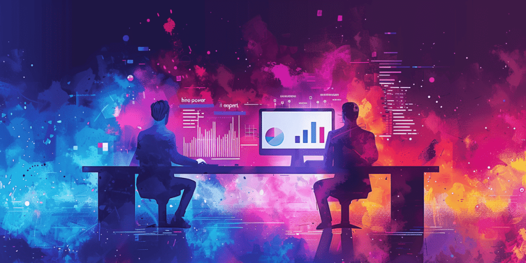 Power BI consultants analyzing business data for insights