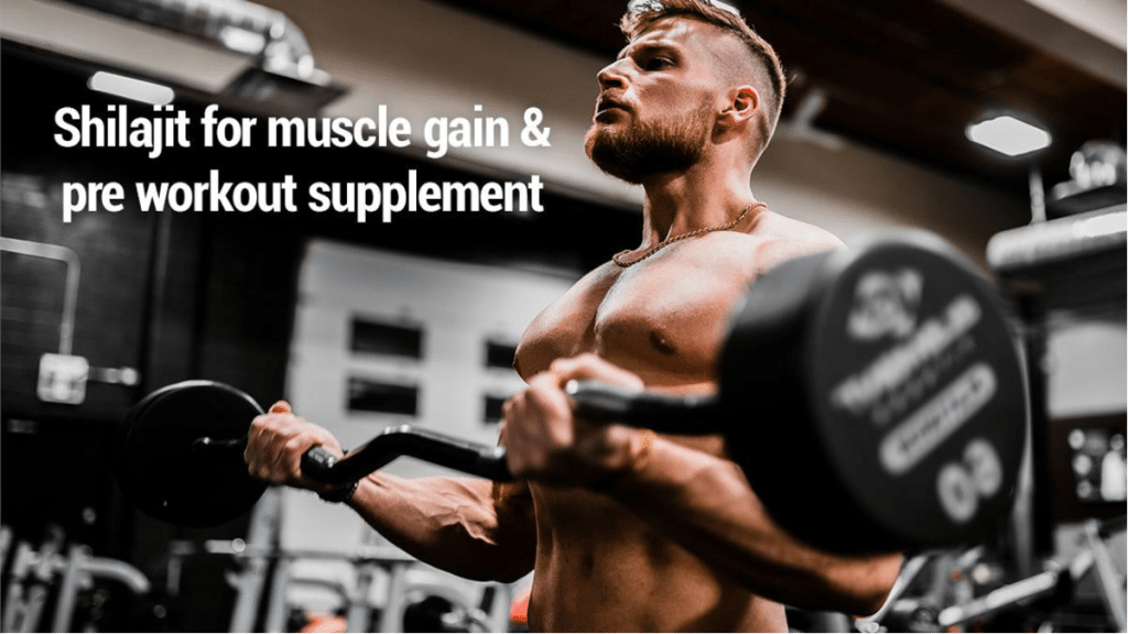 Shilajit for muscle gain and pre workout supplement