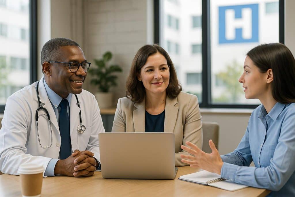 Marketing agency and hospital collaborating on community trust-building campaign