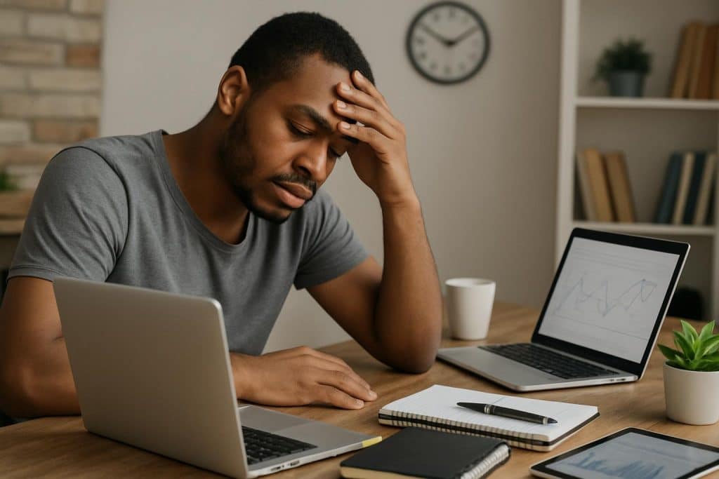 Overloaded to-do list vs productivity app dashboard symbolizing side-hustle growth