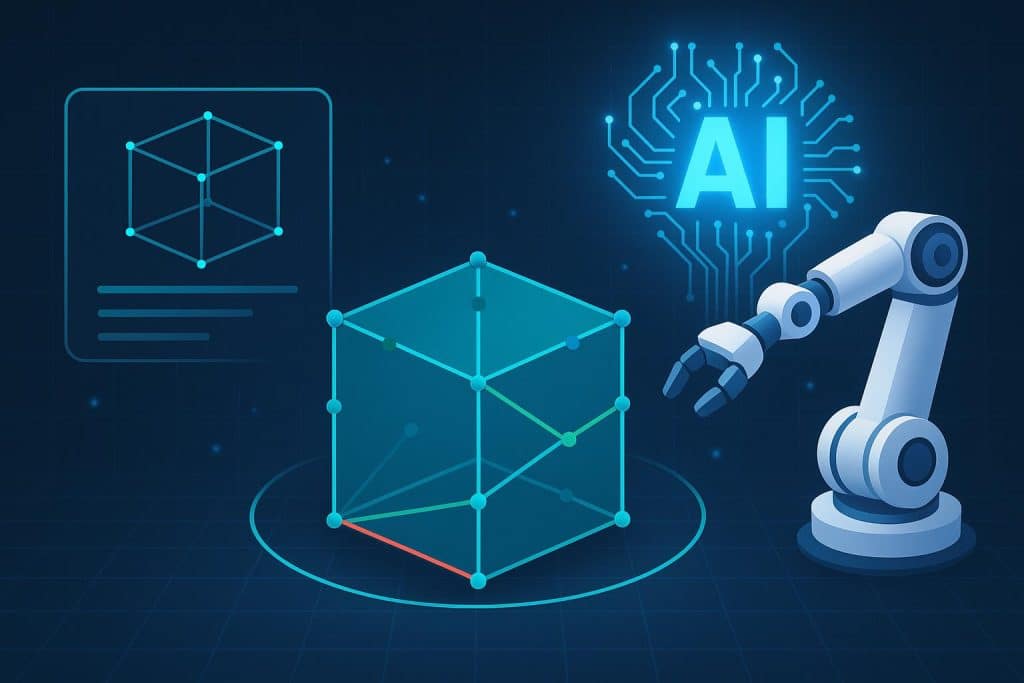 3D annotation visualizing labeled objects and environments for advanced AI and robotics development