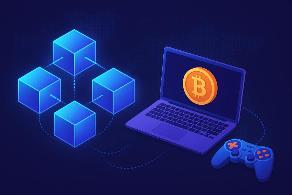 Blockchain technology transforming online gaming with secure transactions and digital assets