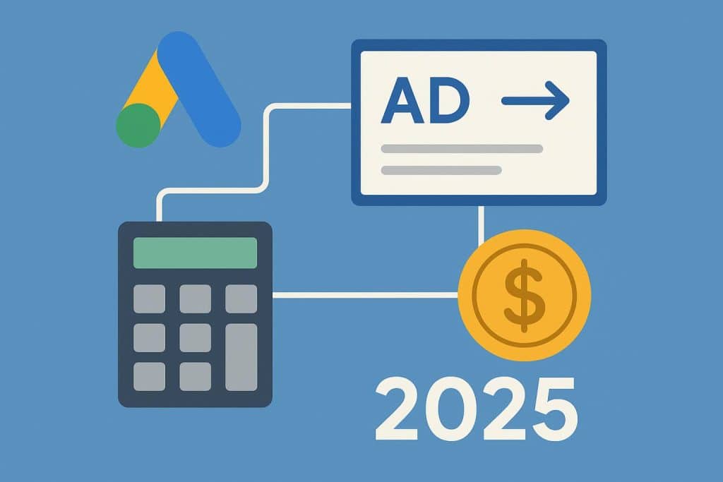 Google Ads price graph trending upward, representing increasing online advertising costs