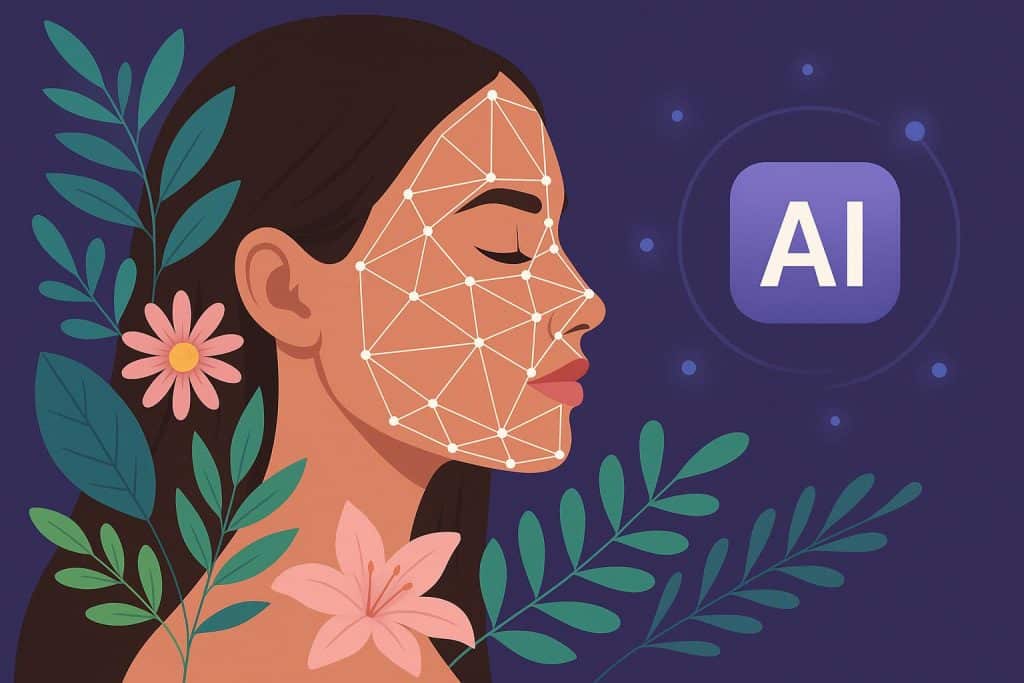 AI-powered facial analysis tool offering personalized beauty recommendations with FaceHair.ai branding