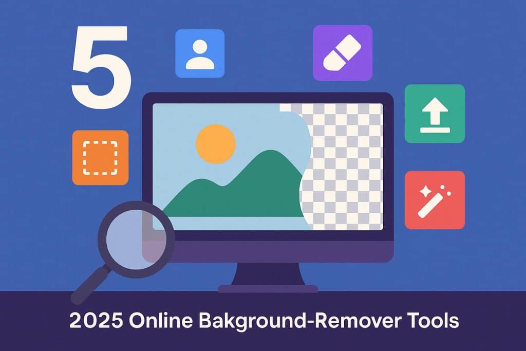 Comparison of popular online background remover tool interfaces for graphic editing