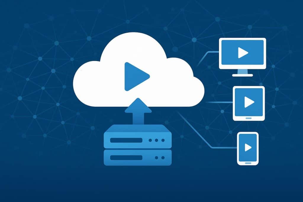 Cloud streaming server network delivering high-speed, scalable online content and data flow