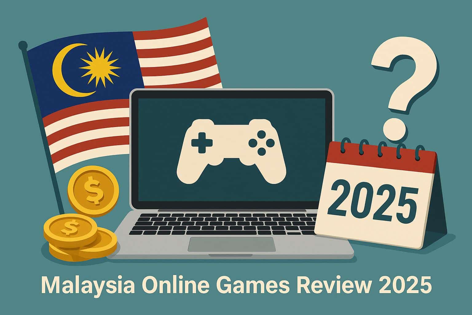 Colorful collage of popular Malaysia online games, highlighting top choices for 2025 reviews