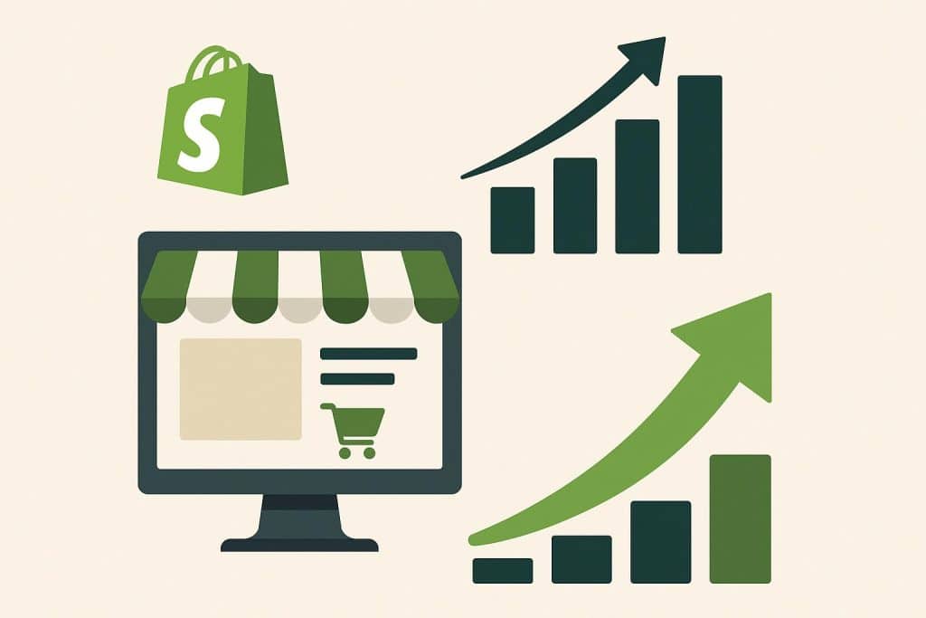 Shopify growth strategies infographic showcasing successful ecommerce business techniques
