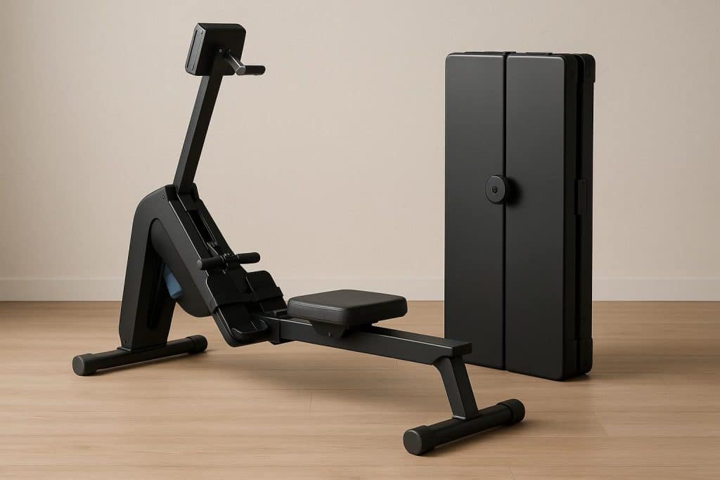 Foldable home gym equipment with compact design featured in expert reviews and product critiques
