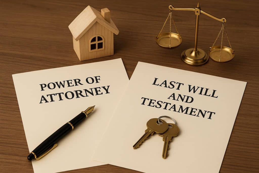 Power of attorney documents and will paperwork for estate planning in Dubai, UAE